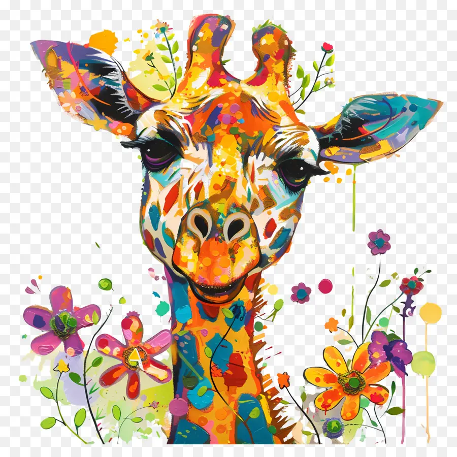 Girafe，Coloré Girafe PNG