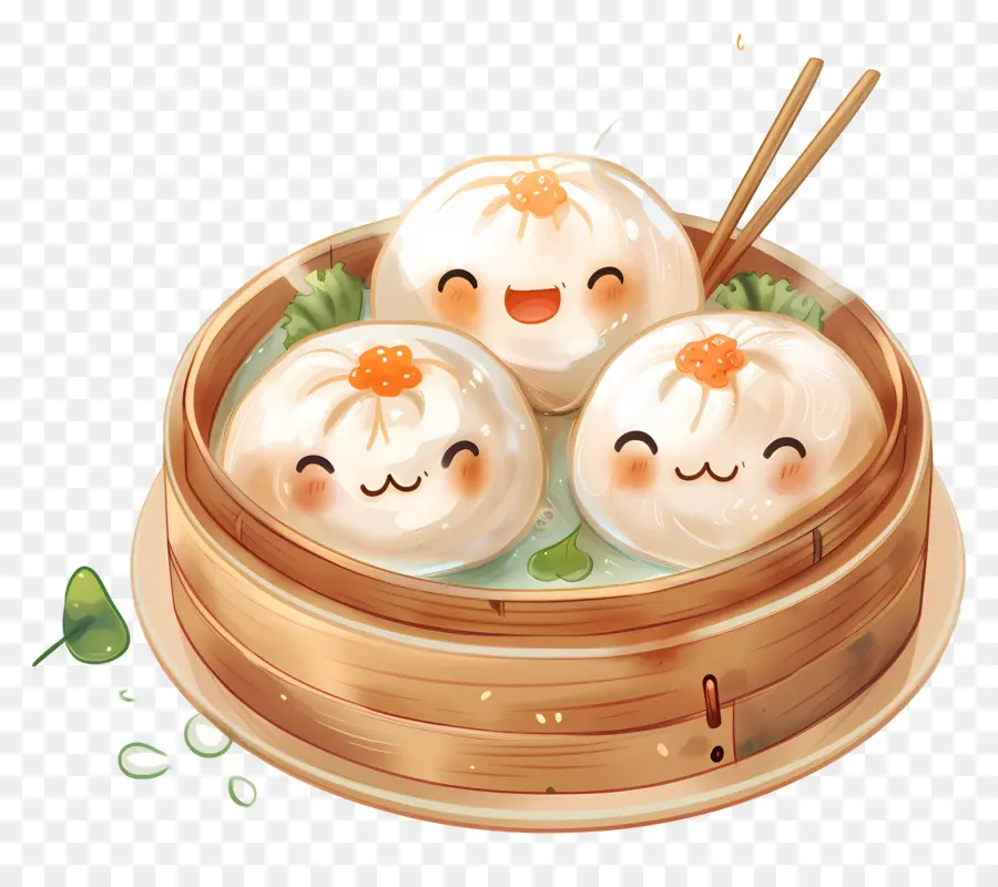 Dimsum，Petits Pains Cuits à La Vapeur PNG