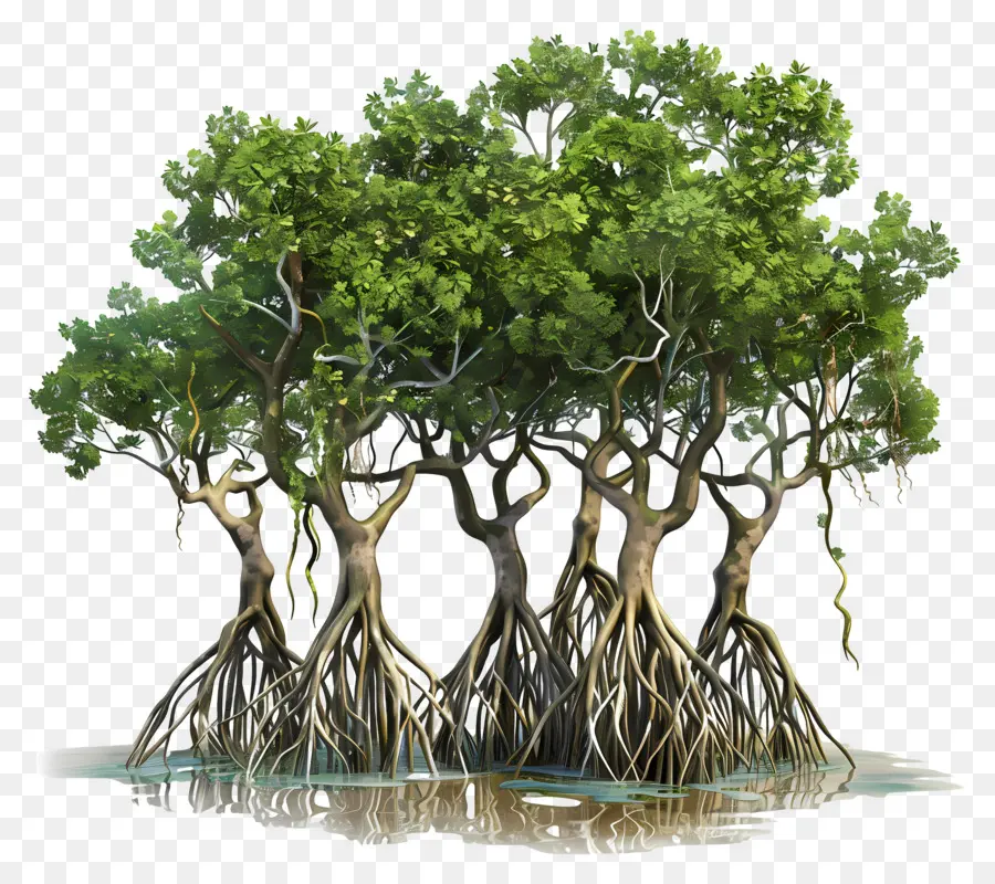 Forêt De Mangrove，Arbres De Mangrove PNG