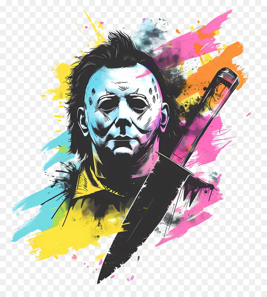 Michael Myers，Personnage Masqué Avec Un Couteau PNG