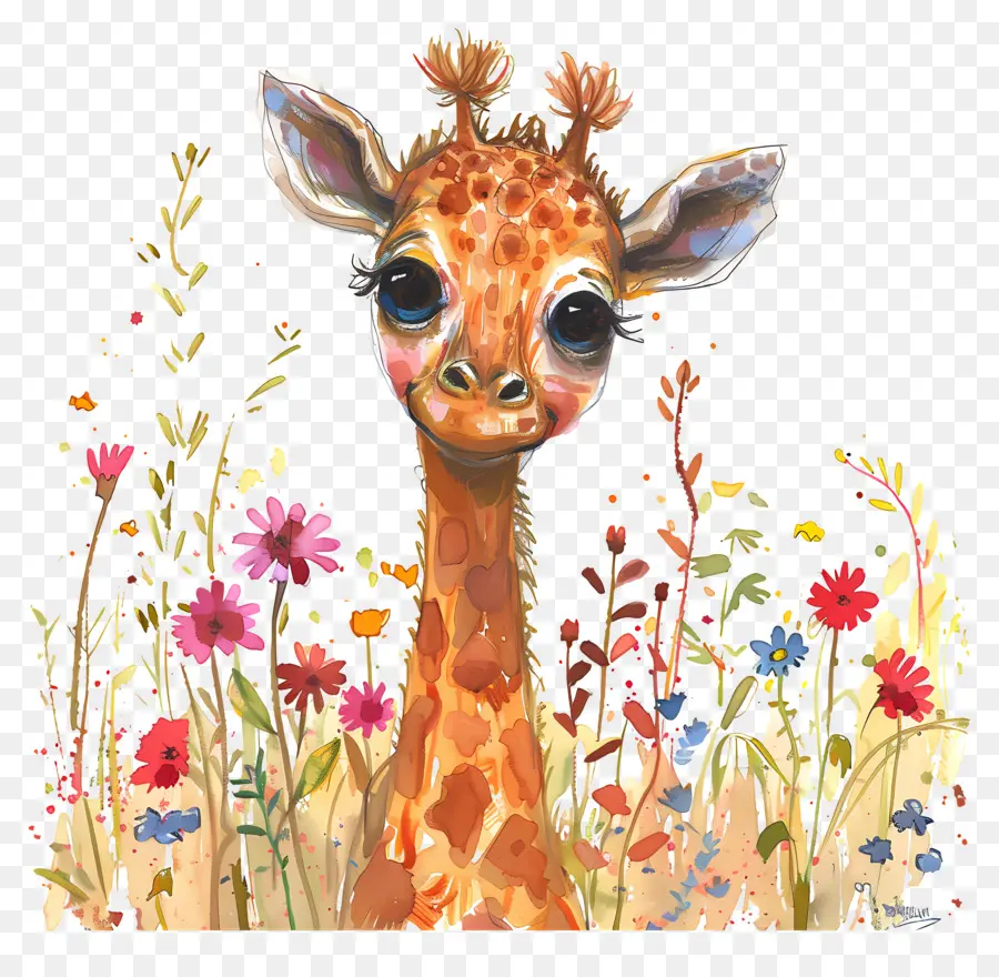 Girafe，Girafe Mignonne PNG