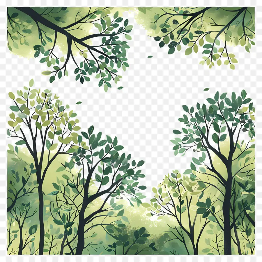 Couvert Forestier，Arbres PNG