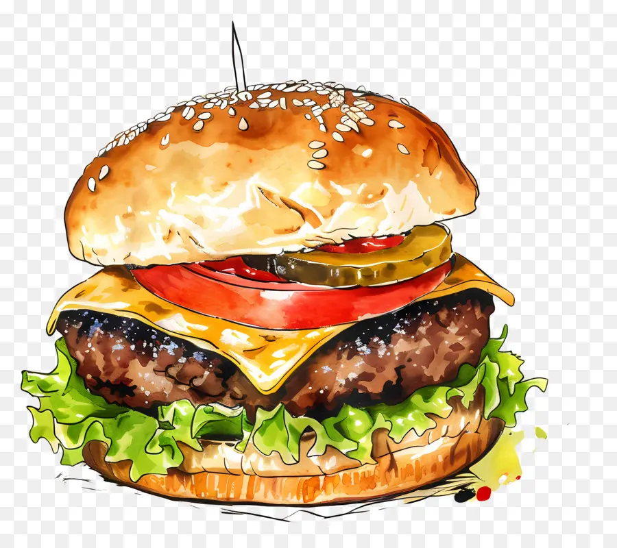 Hamburger Crémeux，Hamburger PNG