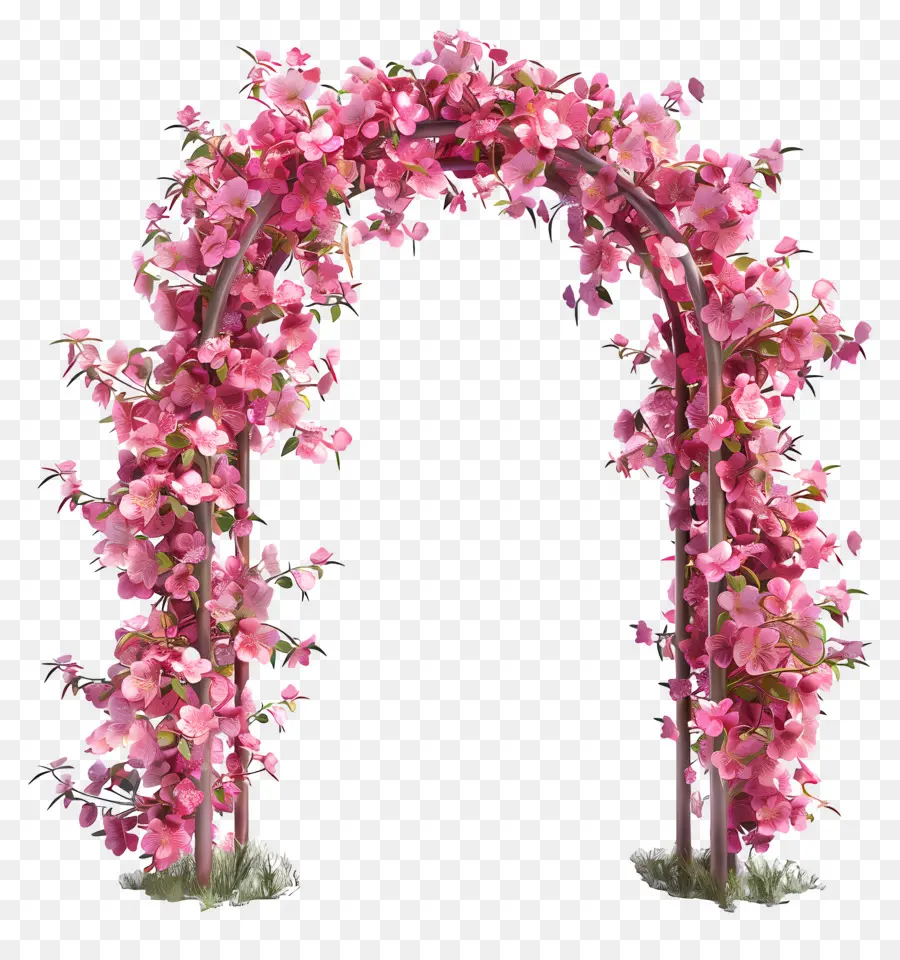 Arche De Fleurs Roses，Arche Fleurie PNG