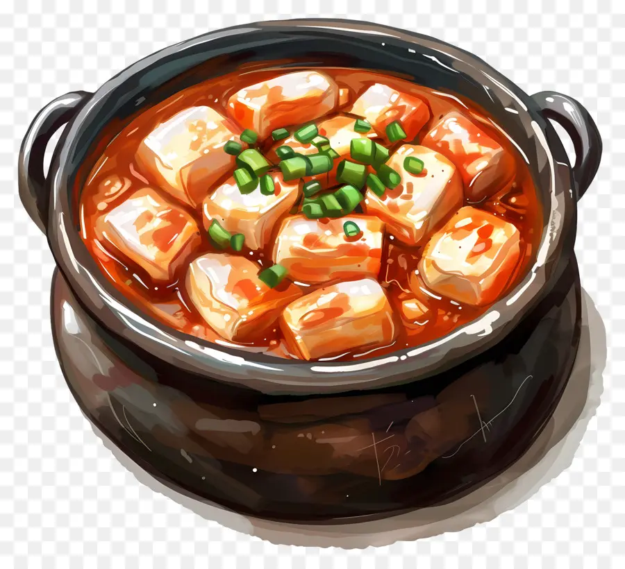 Tteokbokki Au Fromage，Fondue Chaude PNG