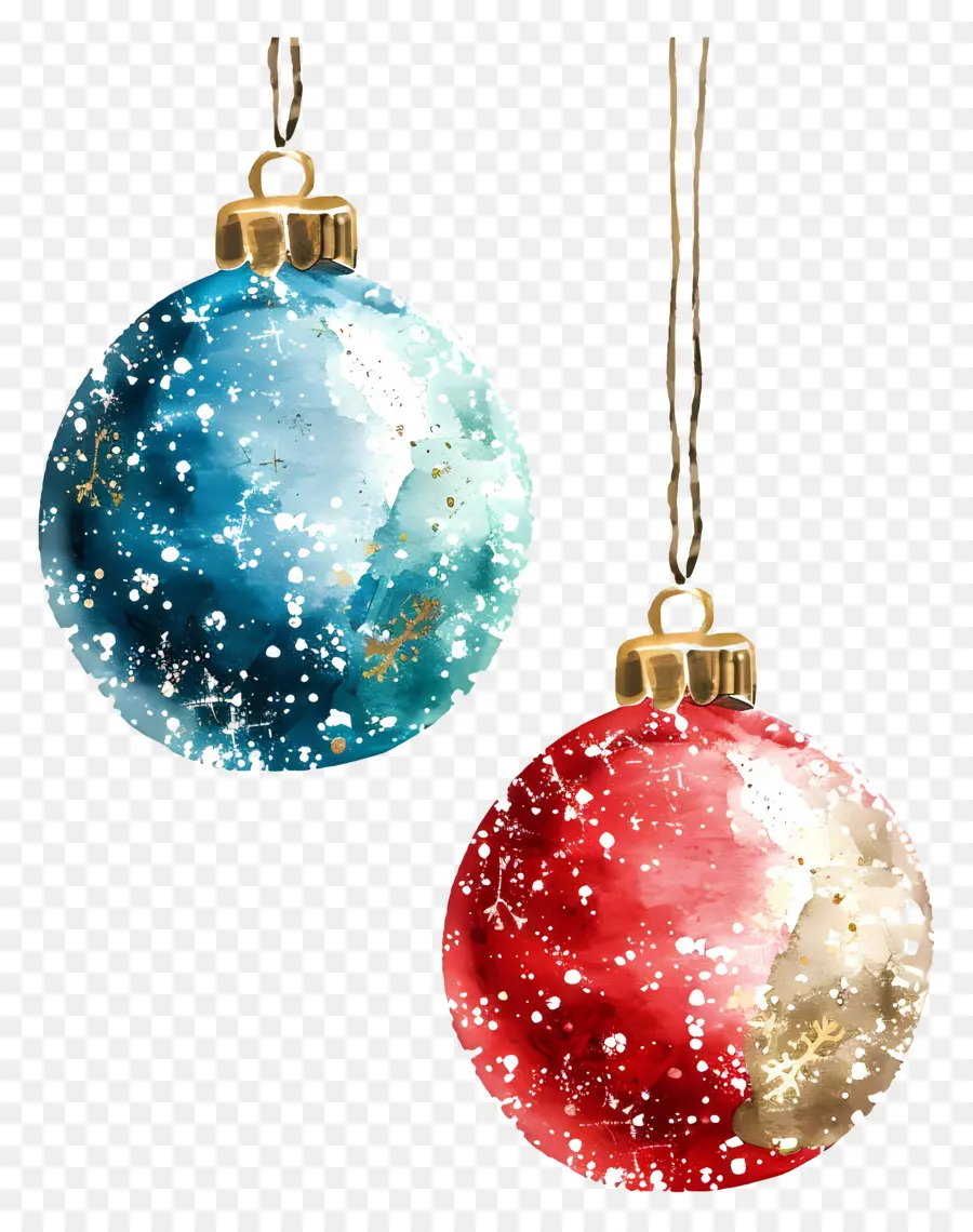 Boules De Noël à Paillettes，Décorations De Noël PNG