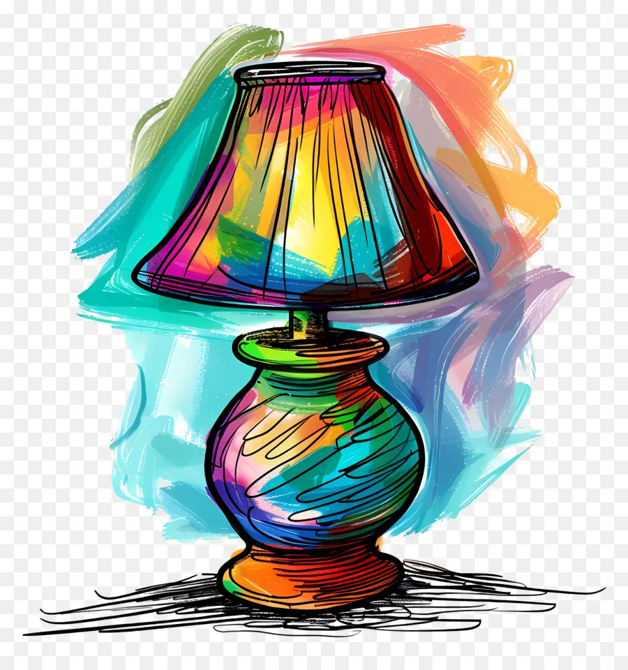 Lampe，Lampe Colorée PNG