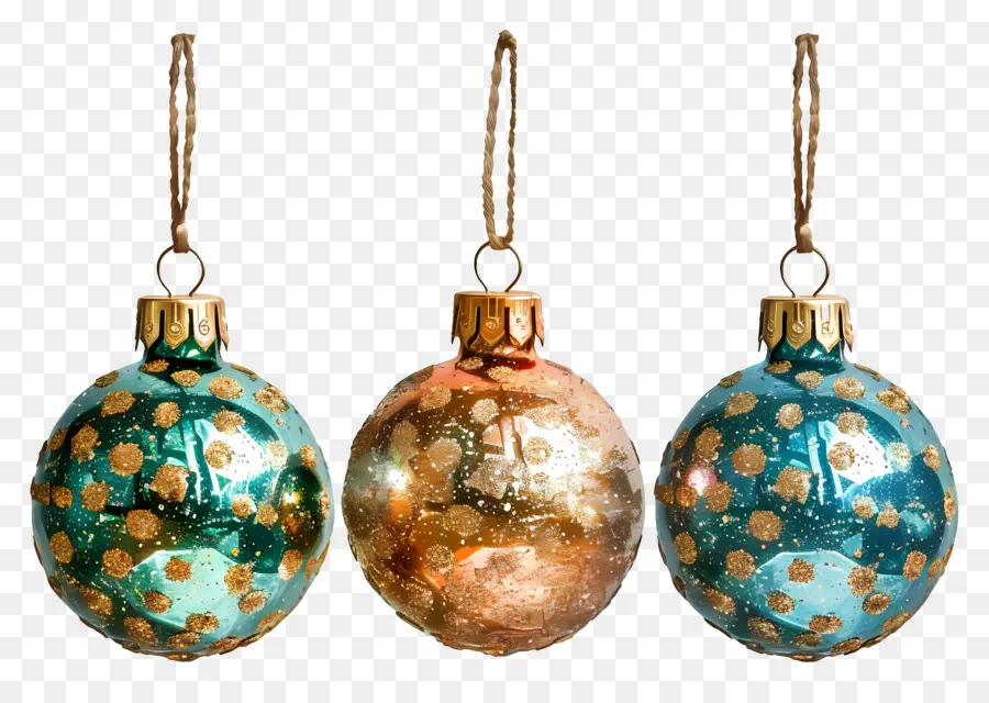 Boules De Paillettes De Noël，Des Décorations De Noël PNG