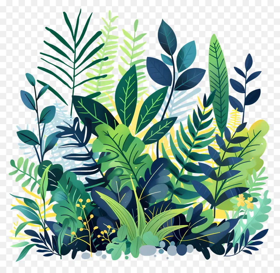 Verdure Extérieure，Plantes Colorées PNG