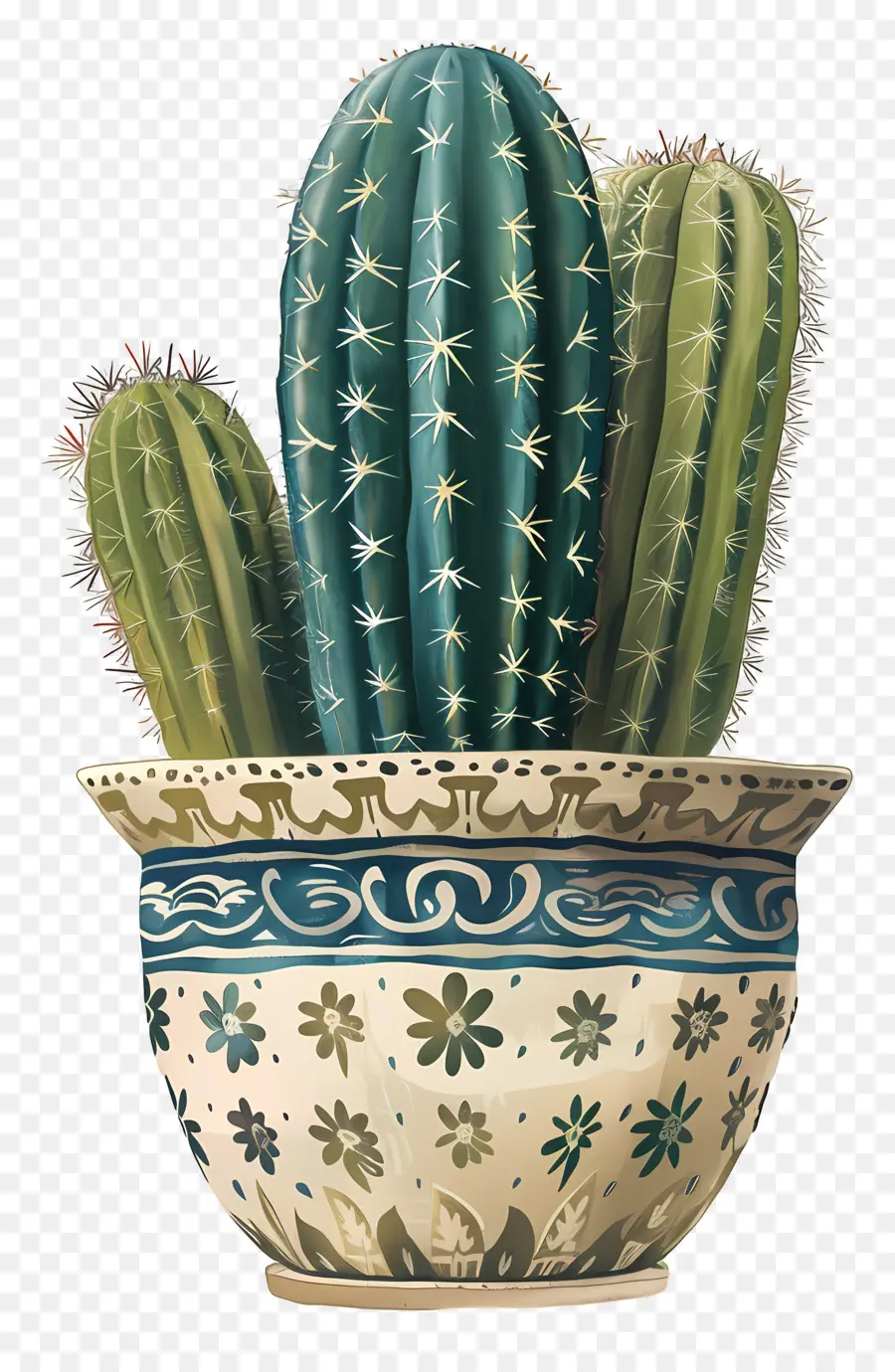 Cactus，Pot PNG