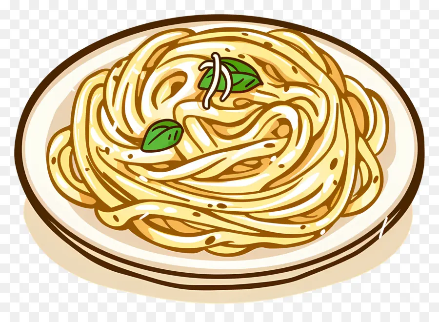 Pâtes Crémeuses，Spaghetti PNG