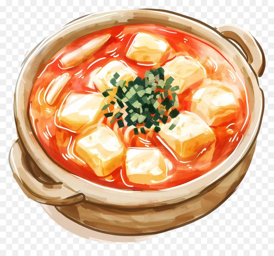 Tteokbokki Au Fromage，Tofu Soupe PNG