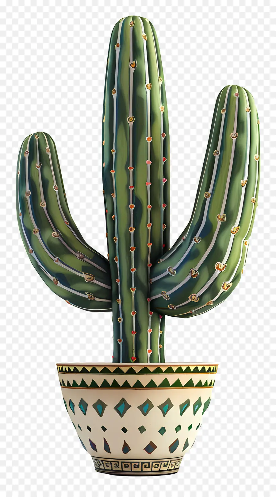 Cactus，Pot PNG