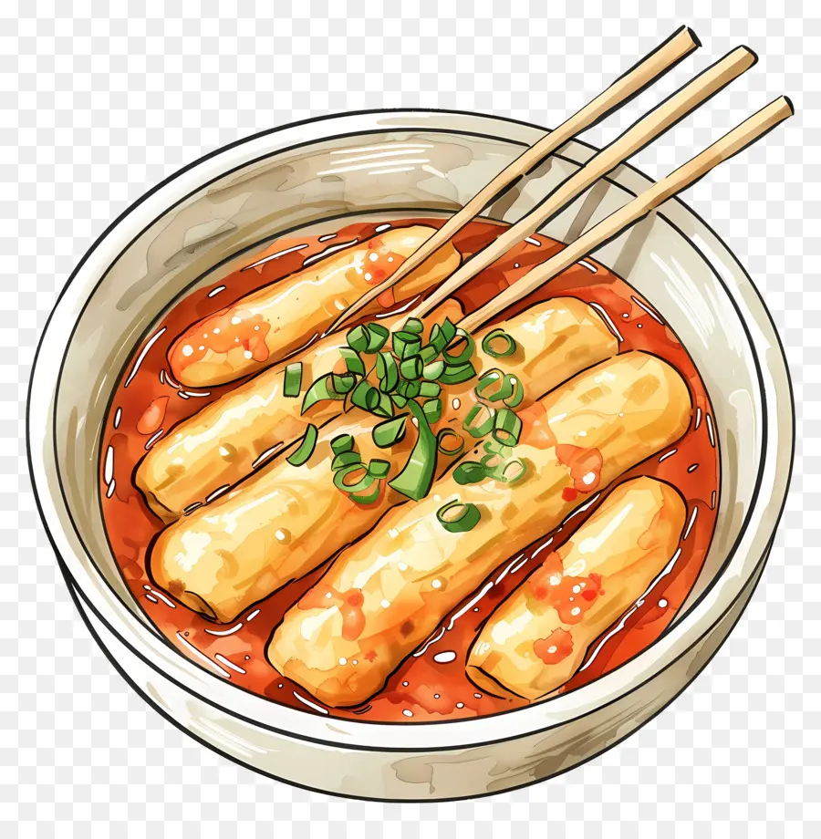 Tteokbokki Au Fromage，Tteokbokki PNG