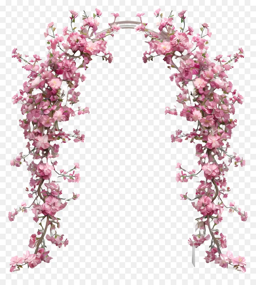 Arche De Fleurs Roses，Arche Fleurie PNG