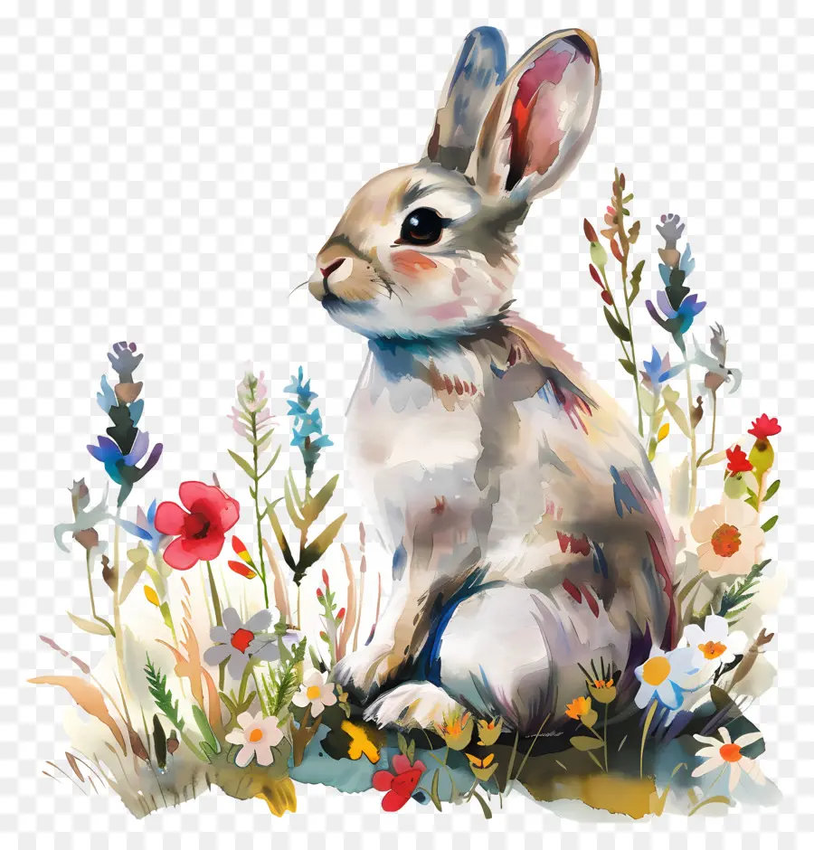 Lapin，Fleurs PNG