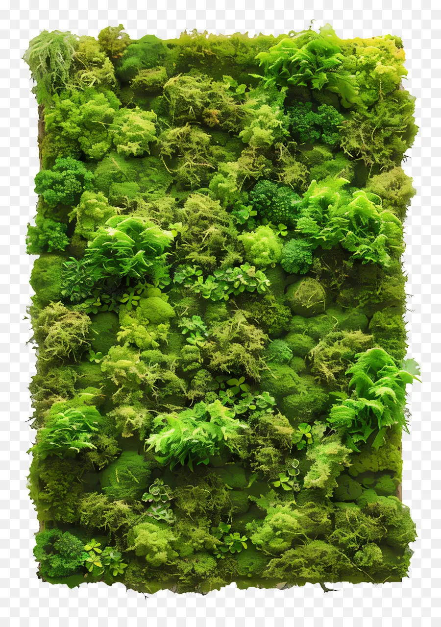 Mur De Mousse，Mousse Verte PNG