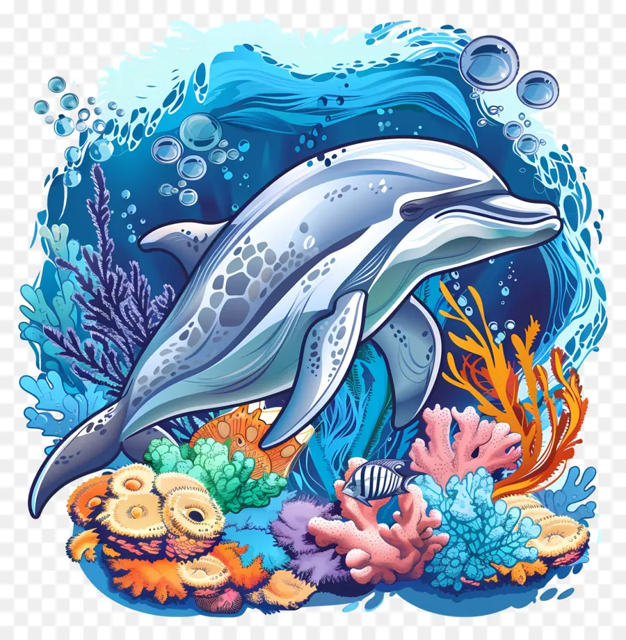 Faune Sous Marine，Baleine PNG