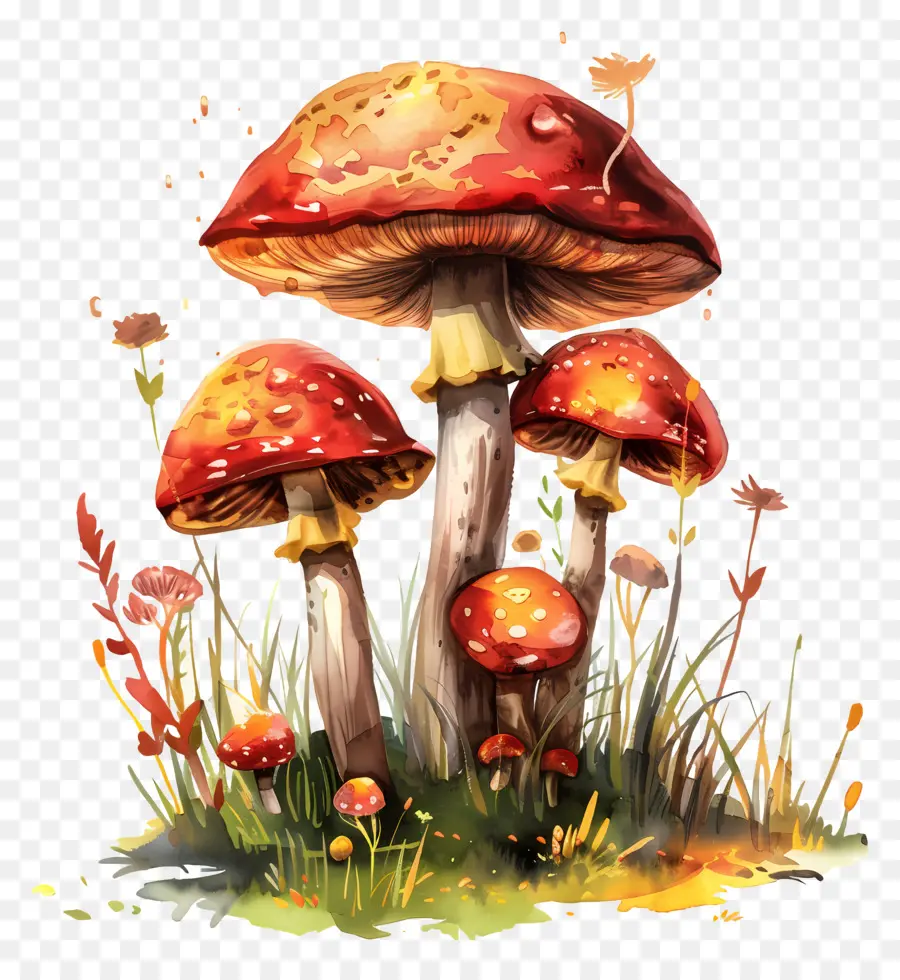 Champignons Forestiers，Champignons PNG