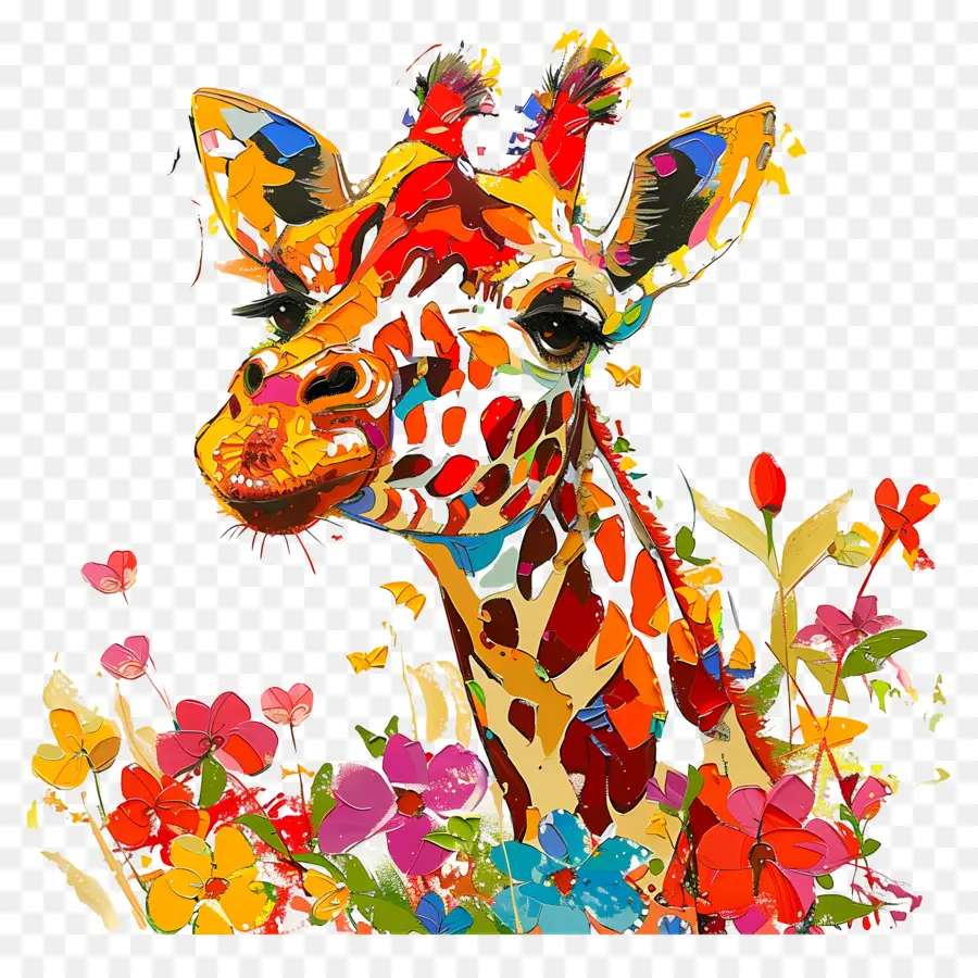 Girafe，Coloré Girafe PNG