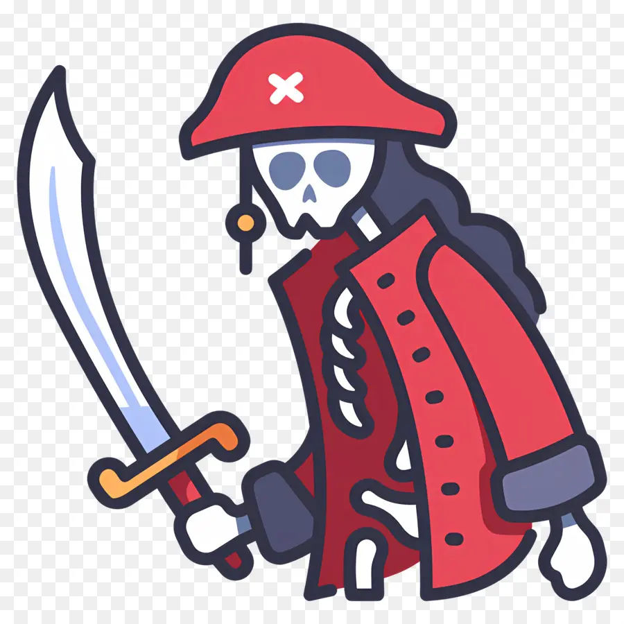 Pirate，Squelette De Pirate PNG