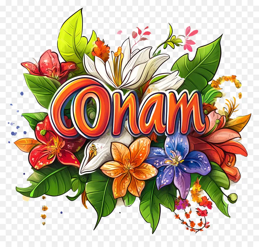 Onam，Fleurs PNG