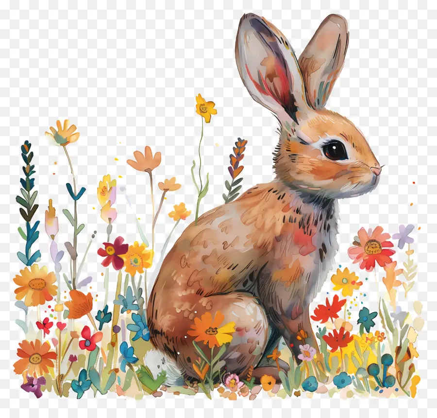 Lapin，Fleurs PNG