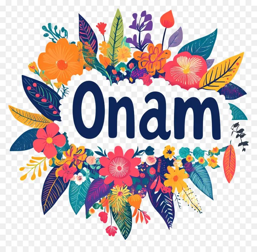 Onam，Couronne Florale Onam PNG