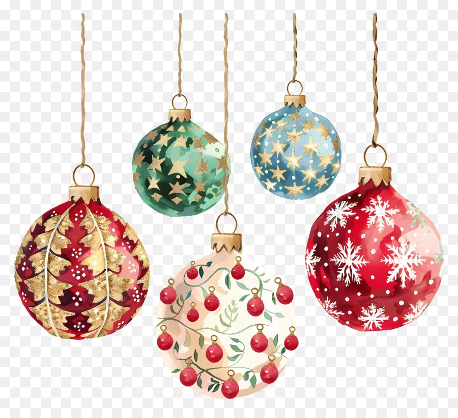 Boules De Noël，Décorations De Noël PNG