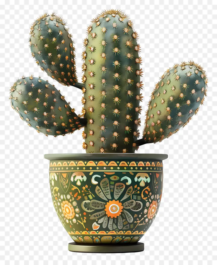 Cactus，Pot PNG