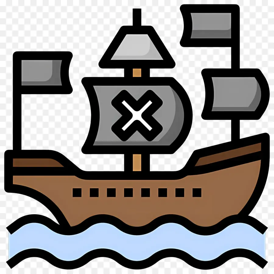 Bateau Pirate，Voile PNG