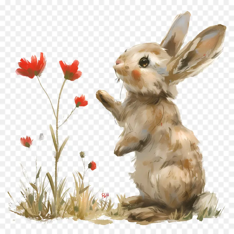 Lapin，Fleurs PNG