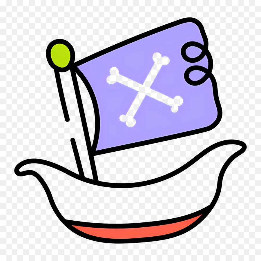 Bateau Pirate，Drapeau Pirate PNG