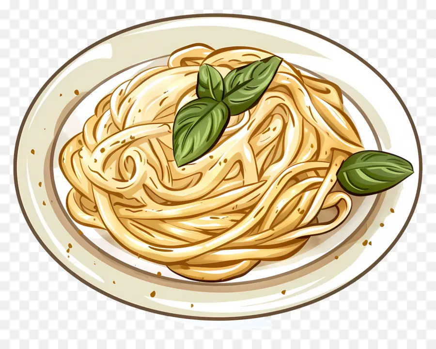 Pâtes Crémeuses，Spaghetti PNG