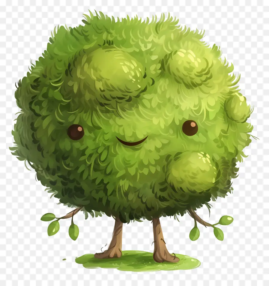 Plante De Mousse，Arbre Souriant PNG