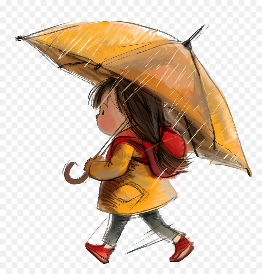 Fille Avec Le Parapluie，Parapluie PNG