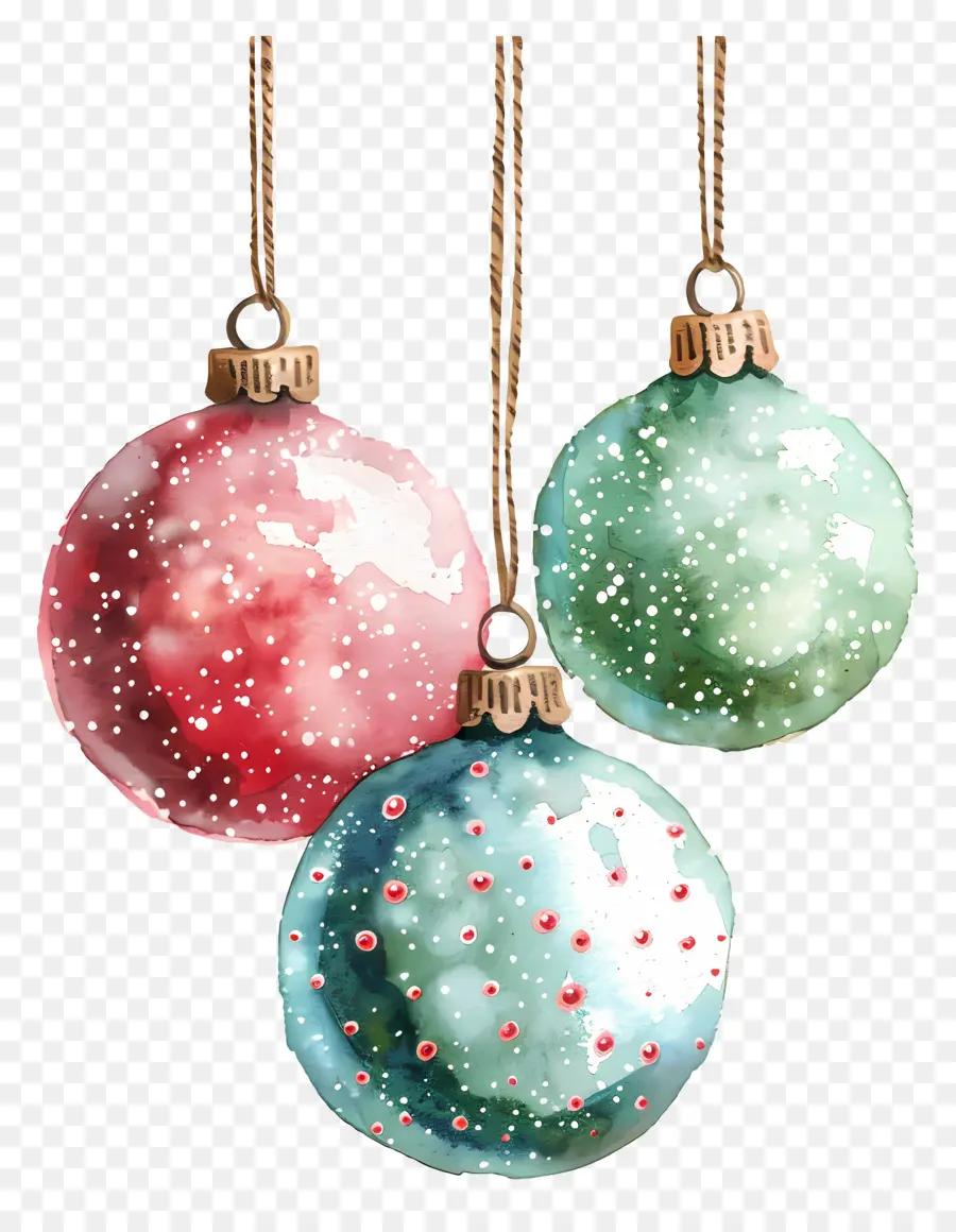 Boules De Noël à Paillettes，Boules De Noël PNG