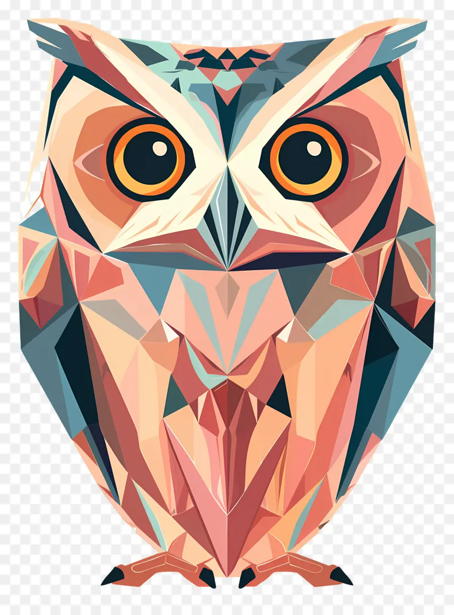 Hibou，Hibou Géométrique PNG