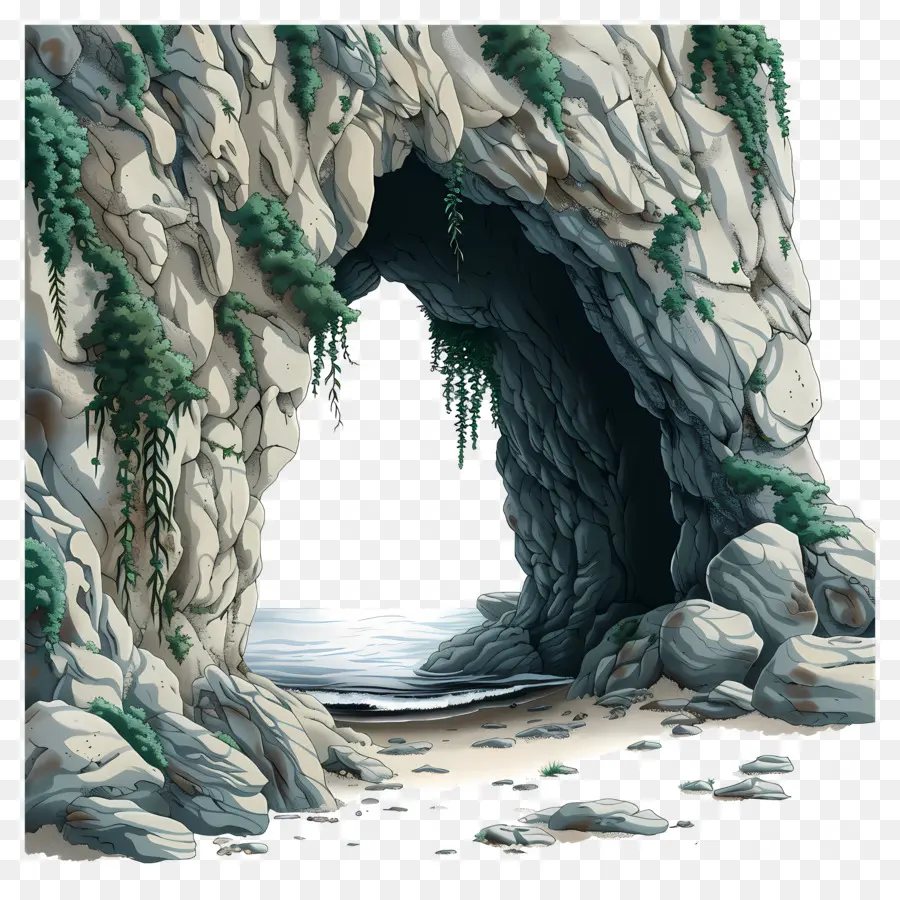 La Grotte De La Mer，Grotte PNG