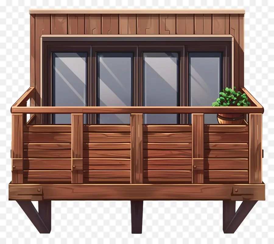 Balcon，Balcon En Bois PNG