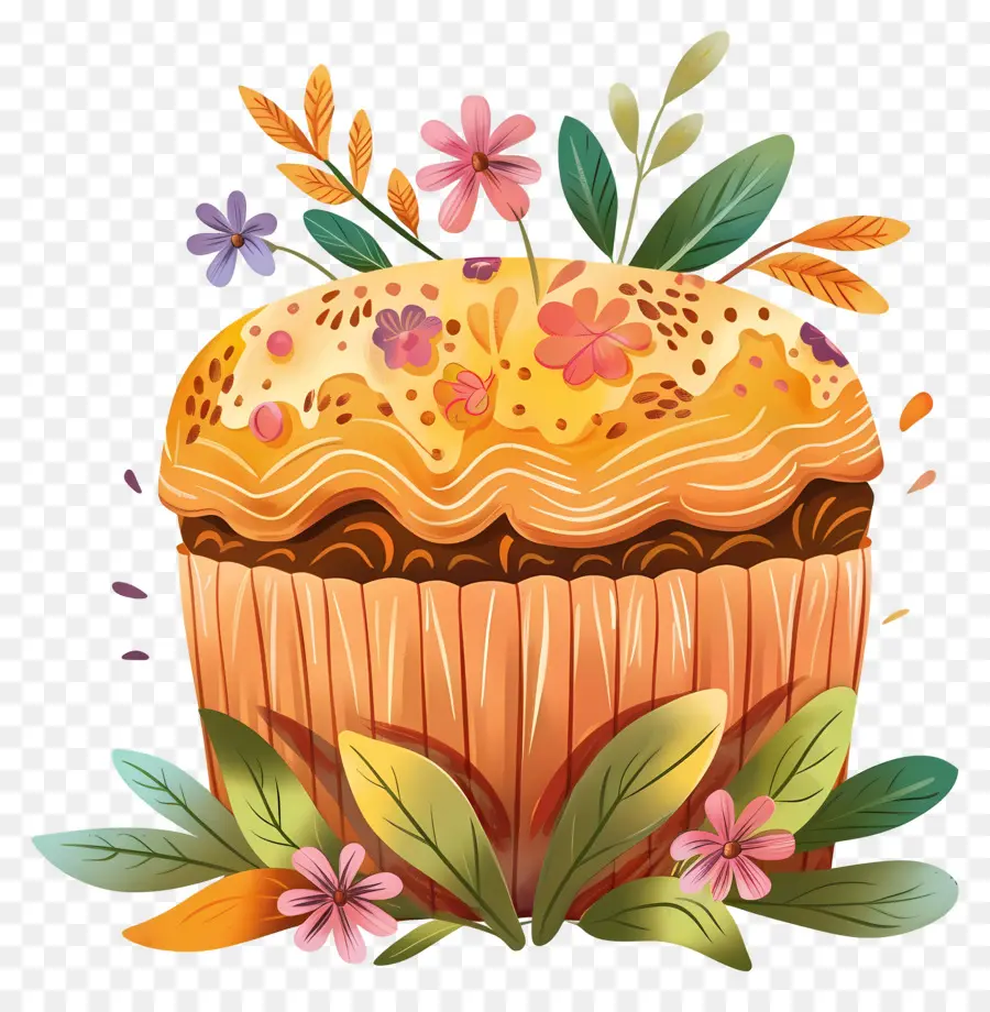 Panettone，Petit Gâteau Décoratif PNG