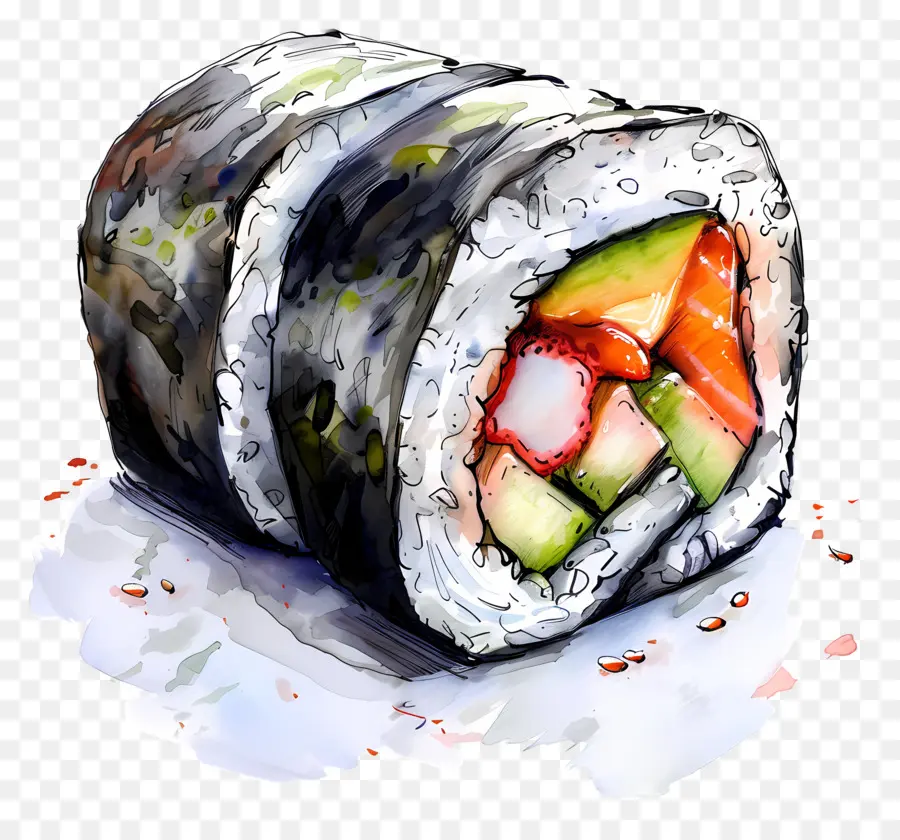 Rouleau De Sushi，Algue PNG