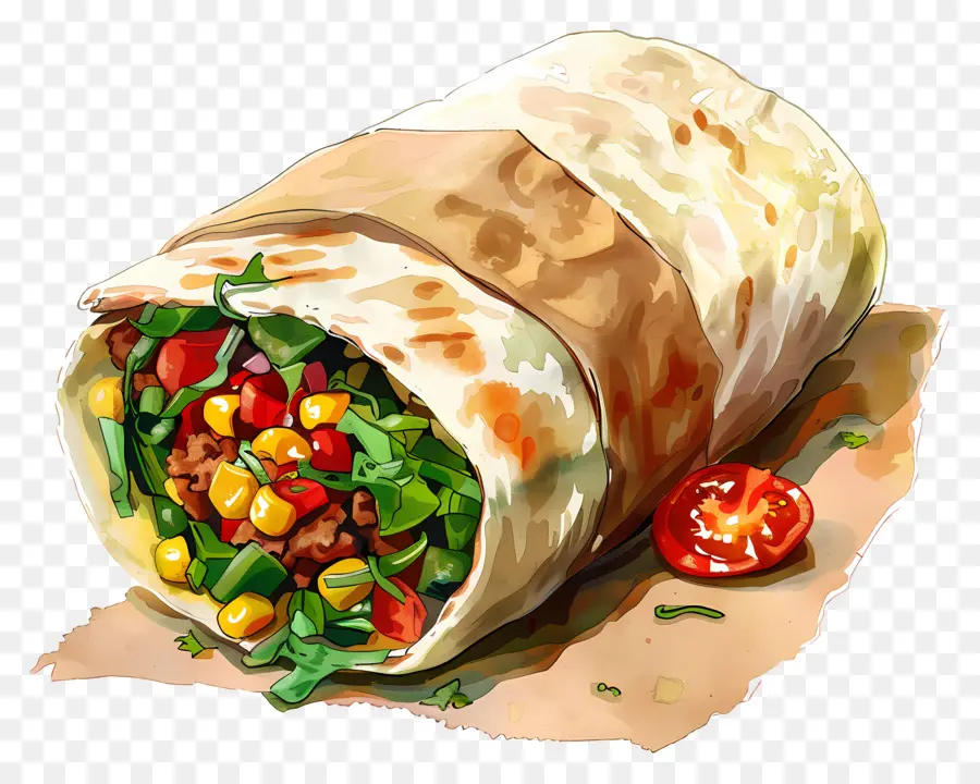 Burritos，Envelopper PNG