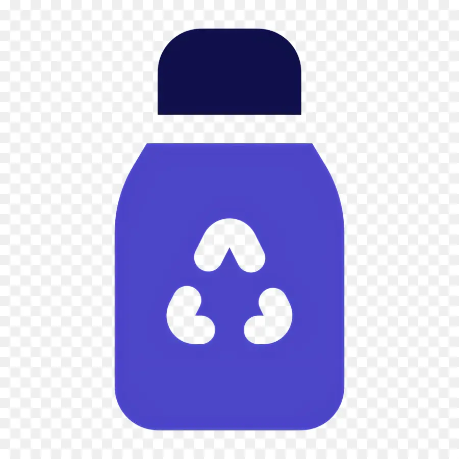 Recycler Les Bouteilles，Bouteille Bleue PNG