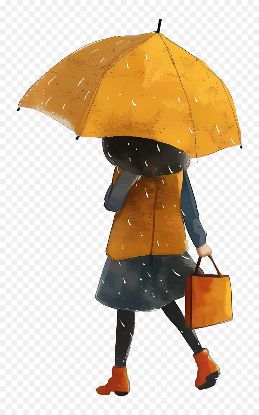 Fille Avec Parapluie，Parapluie PNG