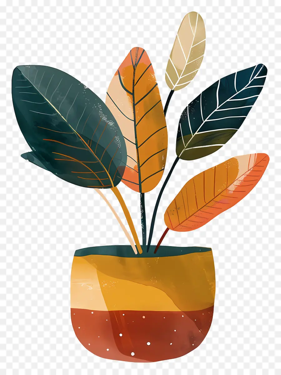 Pot De Plante D'intérieur，Plante En Pot PNG