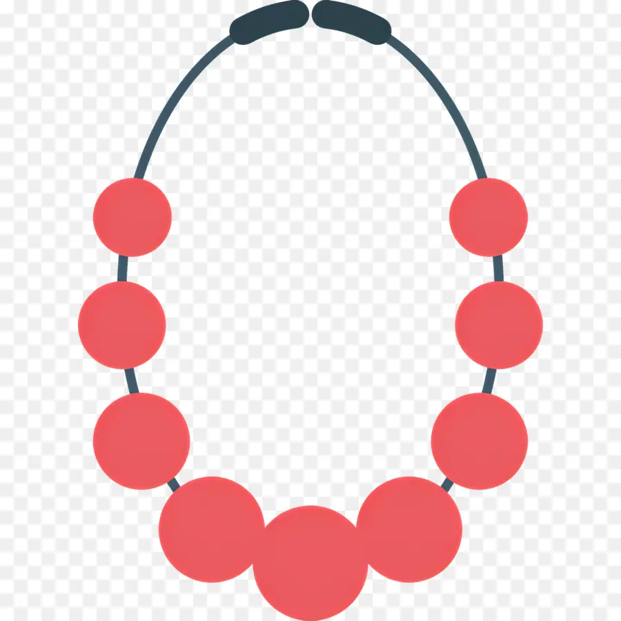 Collier De Perles，Collier De Perles Rouges PNG