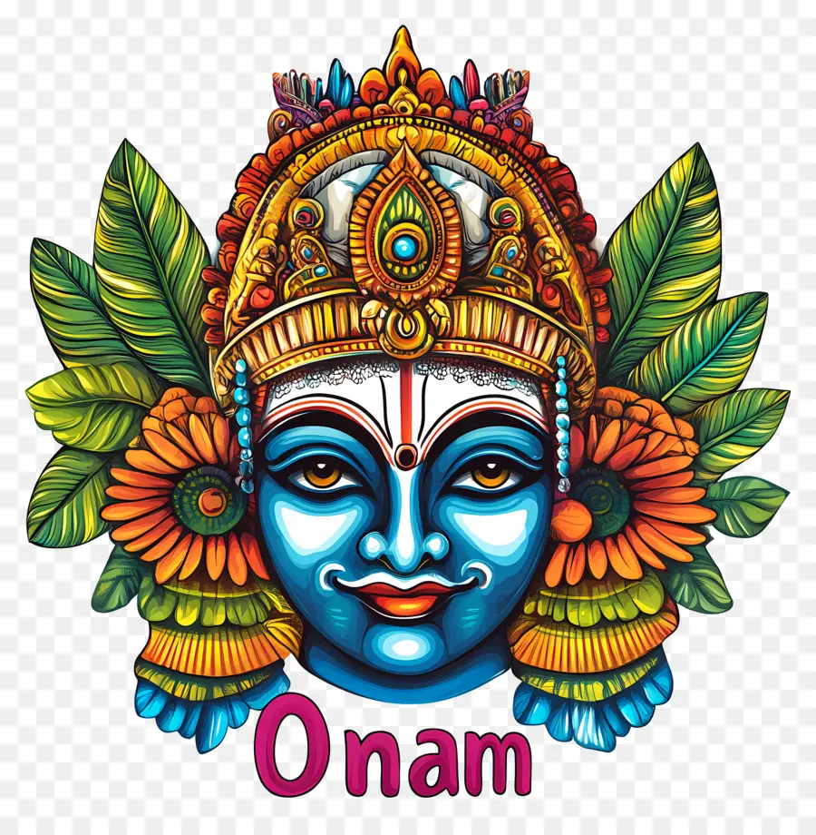 Onam，Visage De La Divinité Onam PNG