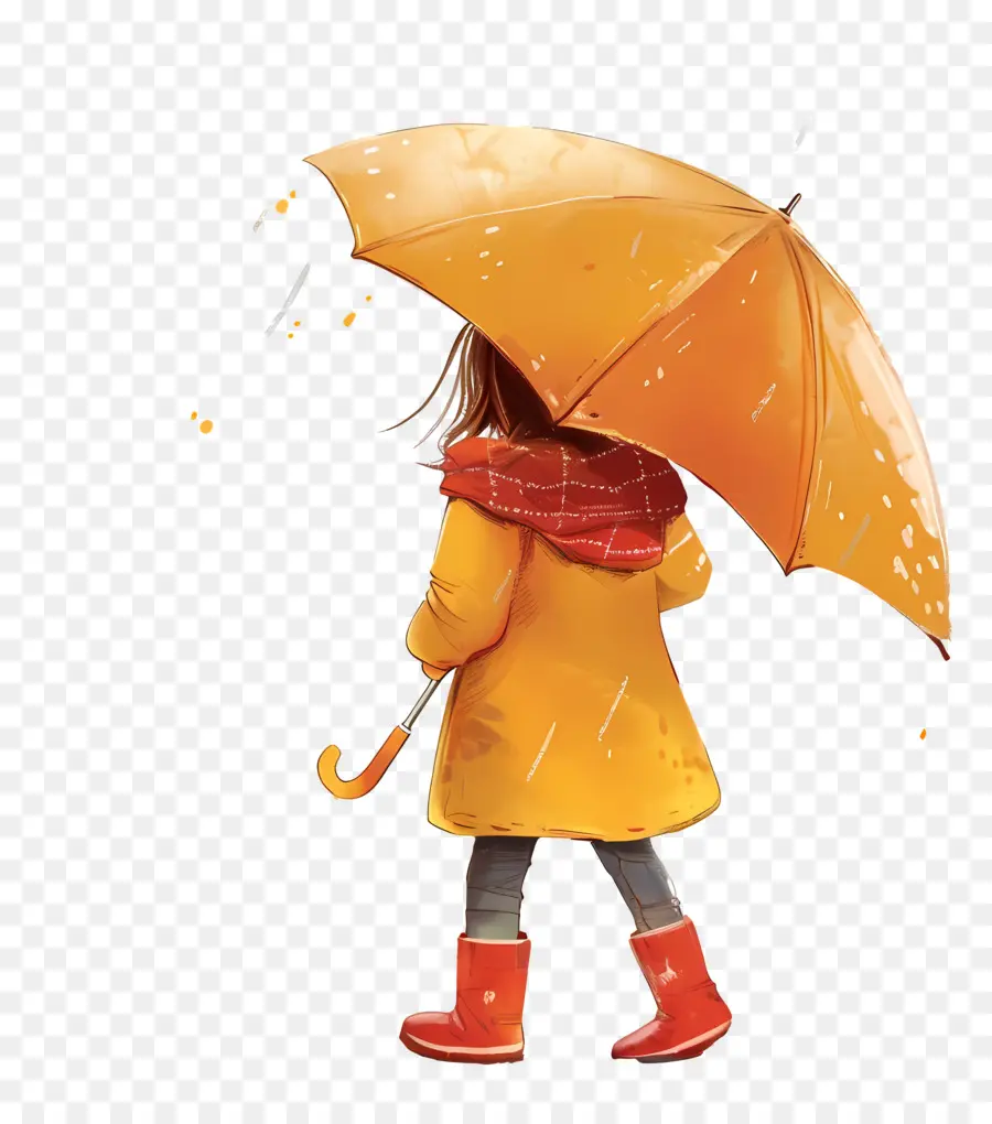 Fille Avec Parapluie，Parapluie PNG