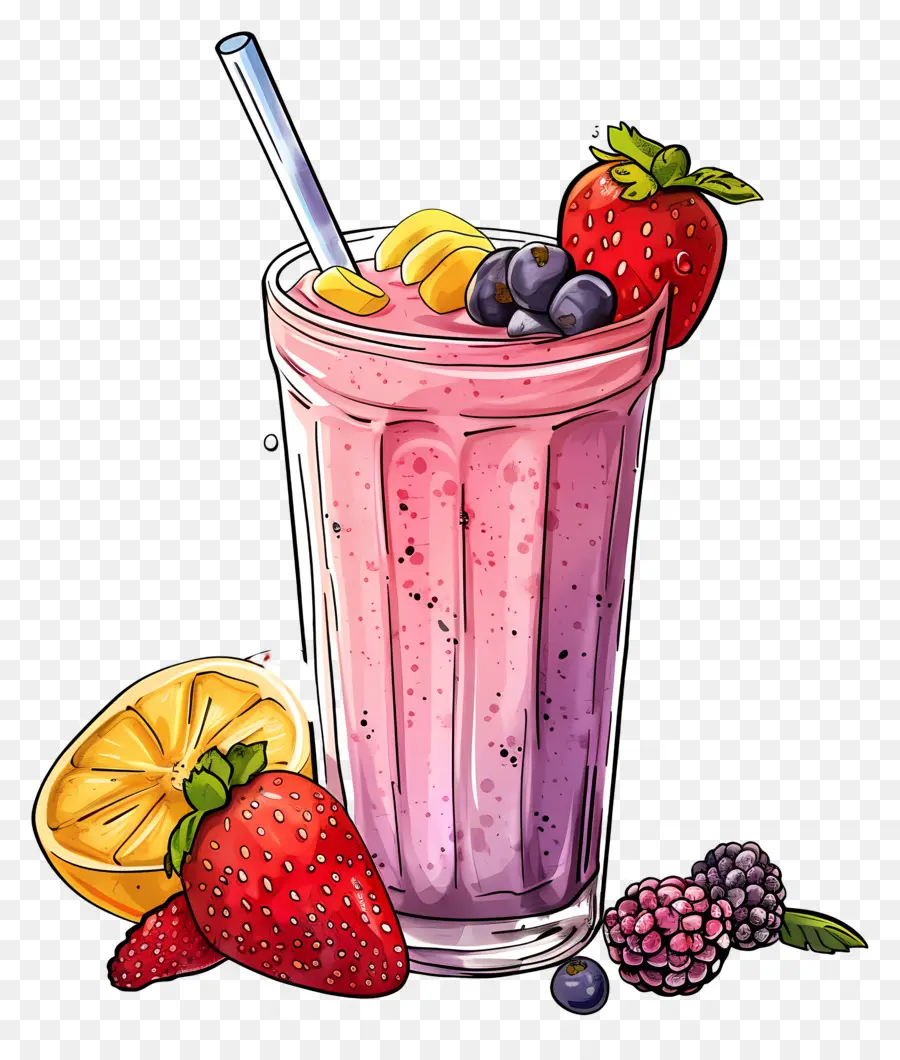 Smoothies，Smoothie Aux Baies PNG